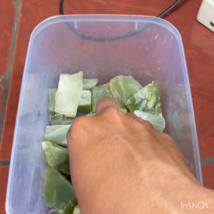 Bahan Bongkahan Batu Akik Asli Natural Serpentine Unik Langka