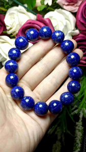 (certificate) High Grade Natural Lapis Lazuli Bracelet 13mm+ (附证书)精品级天然青金石 手串13mm+