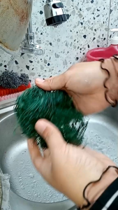 Sabut Cucing Piring Jaring Hijau Per pcs - Gosok panci Jala Nilon eceran murah