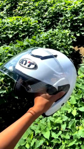 KYT - HELM KYOTO MERK MLA Gratis Stiker Warna Merah Hitam