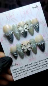 เล็บปลอม เล็บเจลแท้ m (รวม1) 👉 รอส่ง1-3วัน (เปลี่ยนทรงเปลี่ยนไซส์ได้) รบกวนอ่านรายละเอียดด้านล่างค่ะ 👇🙏