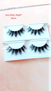Bulu Mata Hafizah 3D ( 3Dimensi ) 3DG07 isi 1 Pasang | 1 Pcs | Ecer Gratis Tutup Mika