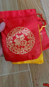 combo sỉ 100 túi gấm thượng hải loại 1_ túi gấm đỏ 10x13cm