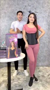 (Tặng: thanh nới+áo liner) Gen nịt bụng Vitalatex mẫu mới 2025 19 xương dài 26cm 29cm mở hông gen che mỡ lưng nách. Được nhập khẩu từ Italia.