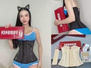 (Tặng: thanh nới+áo liner) Đai latex Voronin cao cấp siêu siết eo dài 26cm 29cm nhập khẩu Italia-Sẽ mang đến cho bạn 1 body HOÀN HẢO.