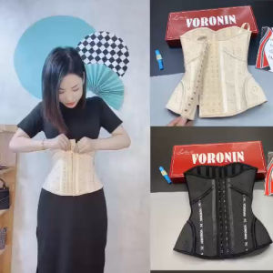 (Tặng: thanh nới+áo lót liner)  Đai latex Voronin MỚI 2025 sợi biến nhiệt cao cấp  dài 26cm 29cm nhập khẩu từ Italia