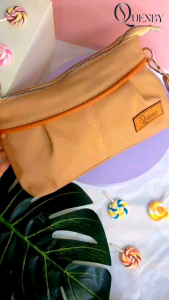 BELVA BY QUENBY Tas Selempang wanita murah cantik bahan chocoly anti air