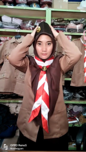 bahan kain pramuka meteran SNI bahan seragam pramuka pembina atasan dan bawahan