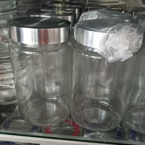 Toples Kaca Tutup Stainless 760 ml: Penyimpanan Tahan Air & Panas