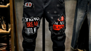 ORIGINAL!!!!! UPGREES celana jeans pria sobek variasi printed spring