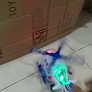Mainan Helikopter Polisi Rescue Lampu dan Suara