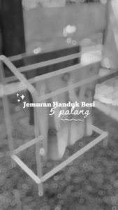 Jemuran Handuk Besi 5 Palang kuat & kokoh