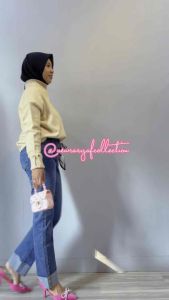 Celana Jeans Premium Stick Balik Miu Miu