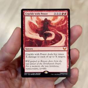 CRACKLE WITH POWER 🇺🇸 การ์ดเกม เมจิกเดอะแกเธอริ่ง 🃏 Magic The Gathering Card 🇺🇸 MYTHIC การ์ดสะสม 🃏 Strixhaven 🔴 Red Sorcery 🇺🇸 RARE NM