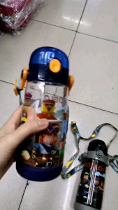 Roblox Kids Tumbler with Straw for Boys 450 mL Water Bottle with Sling Strap Featuring Roblox Characters