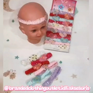 BANDANA ANAK PITA IMPORT / BANDANA ANAK PITA TILE / BANDANA ANAK BABY 0-3 BULAN / KIDS BANDANA HAIR BAND / BKA5880