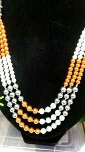 Kalung Mutiara / Kalung Fashion Susun Tiga / Kalung Etnik Aakf245