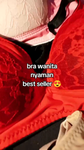 BRA JUMBO WANITA bra brokat dan renda bh busa tanpa kawat bh motif bunga isi 3 pcs