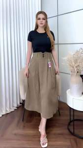 Rok Happy Corduroy Korean Style Model Mayung