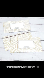 Personalized Money Envelope / Angpao - Medium Size 1 of 2 or Full Bill Envelope