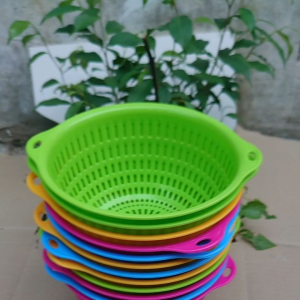12pcs keranjang sayur dan buah/keranjang BULAT SERBAGUNA/keranjang plastik berkualitas
