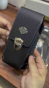 Sarung hp pinggang Model Tegak Berdiri 6” sama 65” Leather Case Dompet