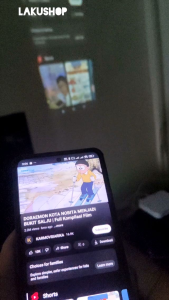 Proyektor Mini wifi wireless Mirroring bisa koneksi ke HP / Laptop
