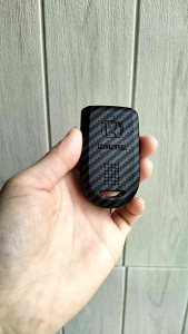 SARUNG CASING SILIKON KUNCI REMOTE HONDA FREED 4TOMBOL CARBON