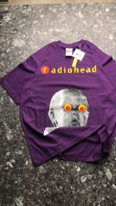 T-Shirt Oversize RadioHead Pablo Honey | Kaos Ungu Pria | Baju Band Vintage