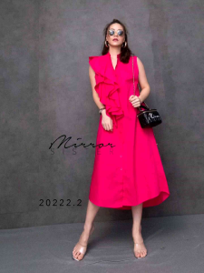 ชูดความงาม FoldiVa i FriLL ชุดขาย เดรสแขนกุด เดรสสีสด ใส่สบาย มินิมอลผู้ดีๆ 3 ชั้น พูดผ่าน เดรสคอจีน เดรสกระดูมผ่าหน้า และงดใน 30 วัน **กรอบค่าให้ดีไซน่ารักและเปลี่ยนส่วนตัวแสดงวัตถุประสงค์ด้วย