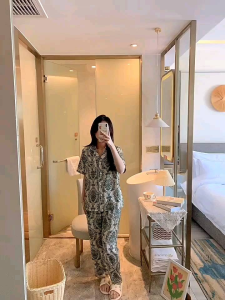 ชุดนอนเยื่อไผ่ เนื้อผ้านุ่มใส่สบายมากๆ ชุดที่จัดส่งสินค้าทุกวัน แขนสั้น-ขายาว