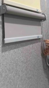 Roller Blind/Tirai Gulung/ Penutup Jendela 100% Blackout Unity Color (Sharp Point) Indoor-Outdoor