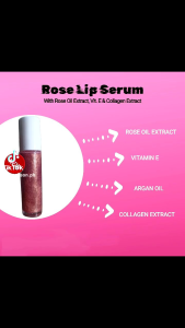 Rose Oil Lip and Cheek Serum with Hyaluronic Long Lasting