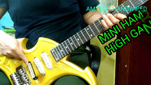 Pickups Spull Gitar Mini Hambucker High Gain Amtech Dual Rail Ivory Cream rock metal pop dangdut jazz punk