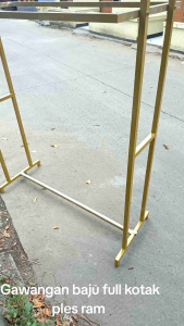 gawangan baju rak ples ram diatas