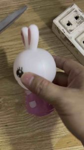 Đèn ngủ cảm biến ánh sáng khi tối - ( Thỏ love )