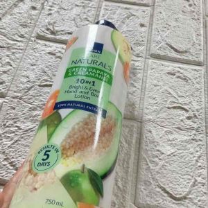 Avon Care Naturals Papaya Soya Hand and Body Lotion 750 ML - 10 in 1 Healthy & Brightening Extracts - 5 Days Brightening - For Hand and Body. “Original “