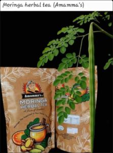 Amamma’s moringa herbal tea.