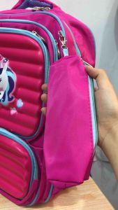 Tas 3D Timbul Model Gelombang Unicorn Pink