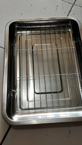 Cooling Rak & Nampan Stainless Peniris Makanan