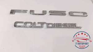 Emblem Fuso Chrome dan Coltdiesel New Canter Turbo Intercoller HARGA SET 2PCS
