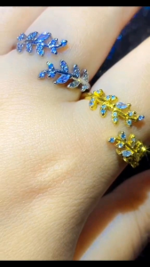 H43 {มีใบเซอร์ GRA รับรอง} แหวนเพชรโมอีส 0.01 กะรัต เรียบหรู ปรับไซส์แหวนได้ ของขวัญวันเกิดครบรอบ