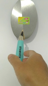 Stamvic Sendok tembok bangunan gagang fiber biru ukuran 7 inchi handle trowel
