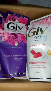GIV BODY WASH 825ML/GIV SABUN MANDI CAIR 825ML/GIV BODY WASH REFILL POUCH 825ML