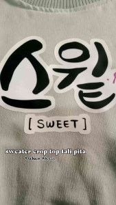 WILIANDI Sweater Crop Top Anak Perempuan Tali Pita Korean Style Motif Sweet Trend Terbaru Usia 4-13 Tahun Berkualitas