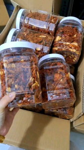 500GR Khô heo cháy tỏi thơm ngon đậm vị - Ăn vặt Thi Thi