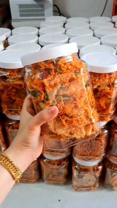 Cơm cháy mắm hành khô gà lá chanh hộp 500gr - Ăn vặt Thi Thi