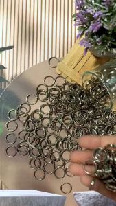 Double ring pengait gantungan silver per-20gram banyak variasi ukuran