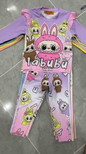 11-45kg LABUBU+ KUROMI + bộ dài tay bé gái thun lạnh bao đẹp mềm mịn với nhiều hình in hot siêu cưng 281