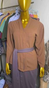 KEBAYA KARTINI LENGAN PANJANG POLOS ADAT BALI